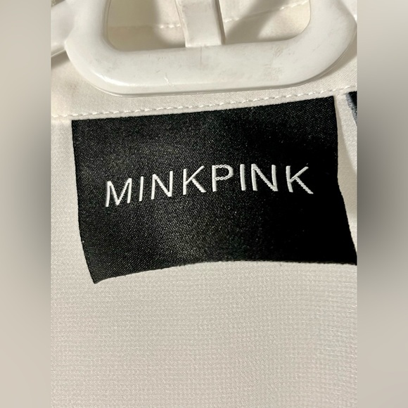 Minkpink sleeveless shirt. Size S. White - Picture 1 of 3